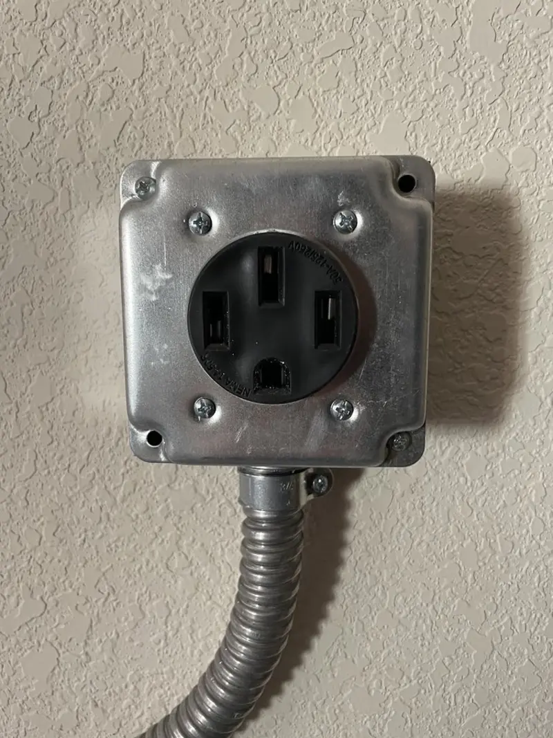 NEMA 14-50 outlet installed for Smart Home Electrical in North Lakeport